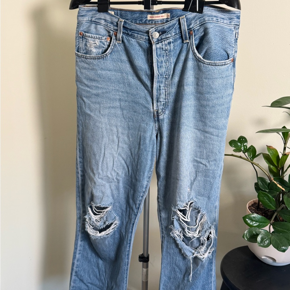 Womens Levi’s High Rise Straight Ankle Jean